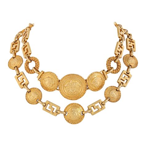 versace medallion chain|Versace necklace brands.